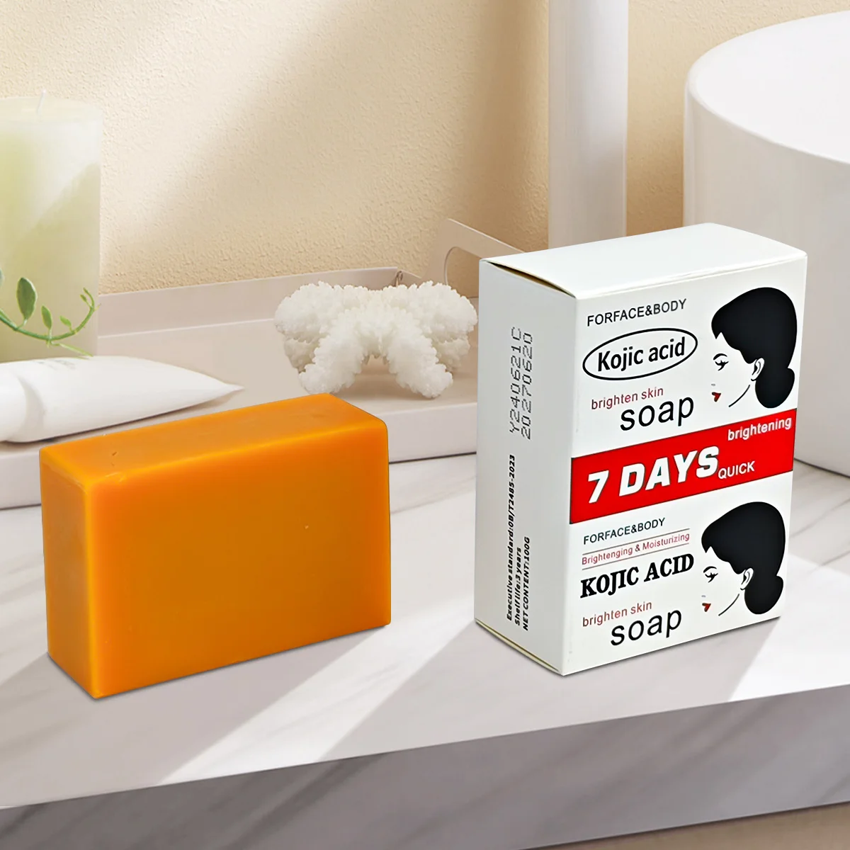 Kojic Acid Soap Bath Handmade Soap Deep Cleansing Gentle Nourishing Refreshing Reducing and Moisturizing Fine Lines Exfoliating
Kojic Acid Soap Bath Handmade Soap Deep Cleansing Gentle Nourishing Refreshing Reducing and Moisturizing Fine Lines Exfoliating