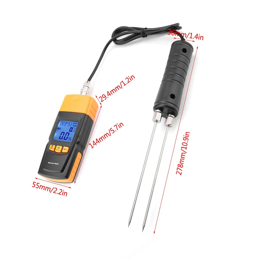 For Wood For Cotton Adjustable Tester Wood Moisture Meter Woodworking Inspection LCD Display Four Adjustable Levels
For Wood For Cotton Adjustable Tester Wood Moisture Meter Woodworking Inspection LCD Display Four Adjustable Levels