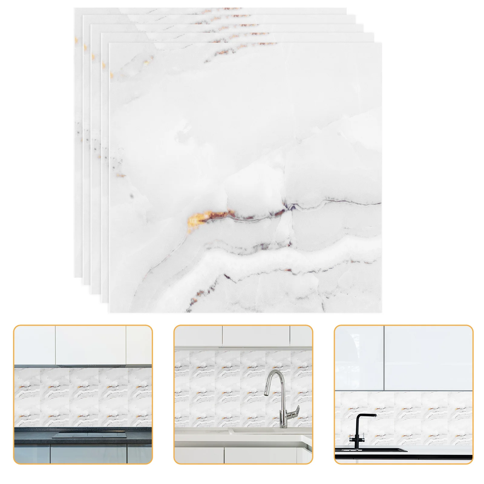 10Pcs Marble Tile Wall Stickers Self-Adhesive Peel Stick for Kitchen Bathroom Cabinet Decorative Wall Tile Decals Waterproof
10Pcs Marble Tile Wall Stickers Self-Adhesive Peel Stick for Kitchen Bathroom Cabinet Decorative Wall Tile Decals Waterproof