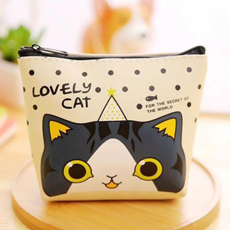 Cartoon Cute Cat Zero Wallet Pure Zipper Key Storage Bag Children's Men's and Women's Wallet
Cartoon Cute Cat Zero Wallet Pure Zipper Key Storage Bag Children's Men's and Women's Wallet