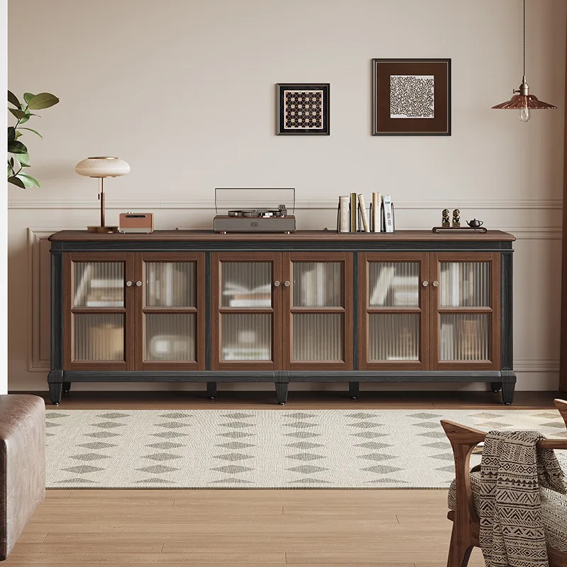 French retro solid wood TV cabinet antique living room home floor high-end American homestay ash wood entrance
French retro solid wood TV cabinet antique living room home floor high-end American homestay ash wood entrance