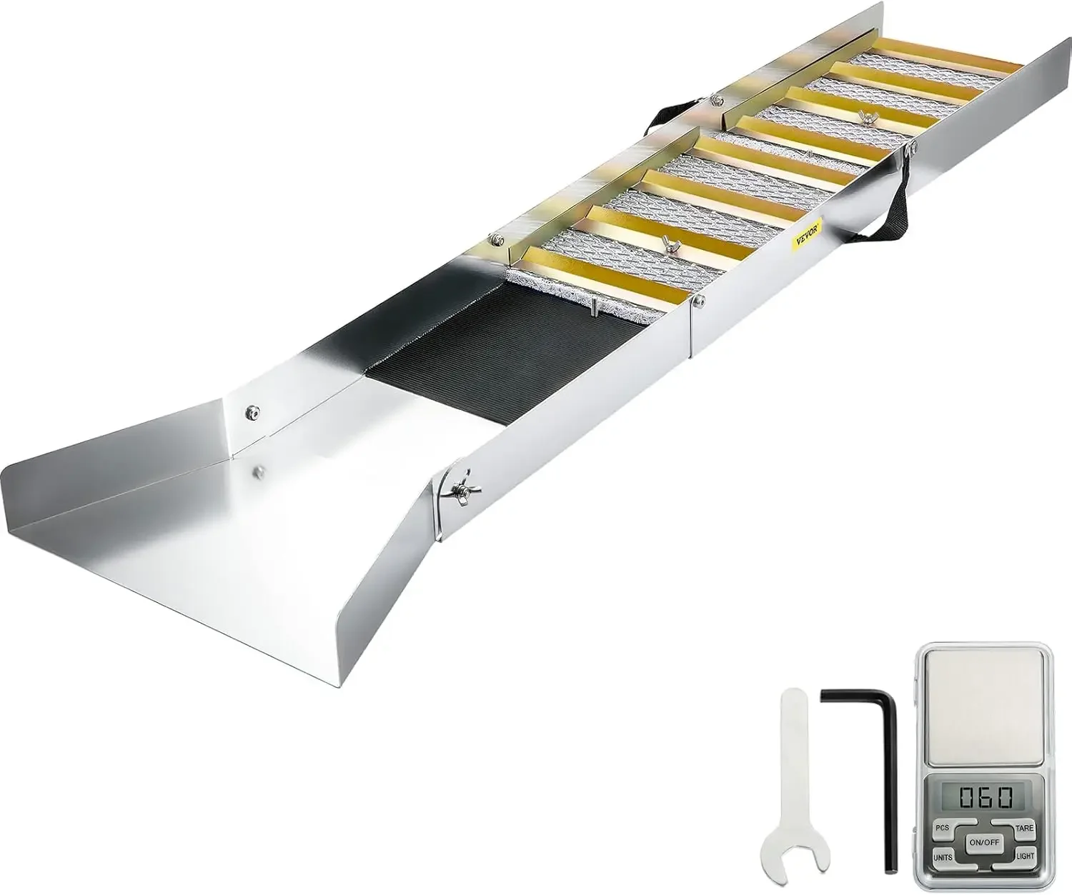 Folding Aluminum Alloy Sluice Box, Compact 50" Boxes for Gold, Lightweight Gold Equipment, Portable Sluice Boxes
Folding Aluminum Alloy Sluice Box, Compact 50" Boxes for Gold, Lightweight Gold Equipment, Portable Sluice Boxes