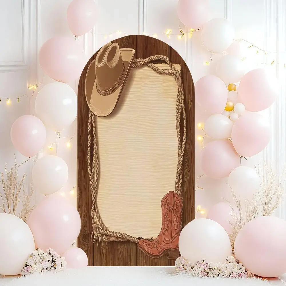 Rustic Cowboy Hat Lasso Wedding Arch Cover for Western-Themed Parties and Celebrations
Rustic Cowboy Hat Lasso Wedding Arch Cover for Western-Themed Parties and Celebrations