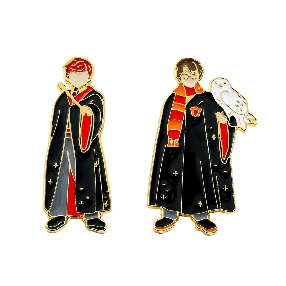 2 шт., креативная брошь в стиле аниме с героями мультфильмов, Ronald Billius Weasley, эмалированная булавка, металлический значок, ювелирные изделия, одежда, аксессуары для рюкзака, подарок
2 шт., креативная брошь в стиле аниме с героями мультфильмов, Ronald Billius Weasley, эмалированная булавка, металлический значок, ювелирные изделия, одежда, аксессуары для рюкзака, подарок