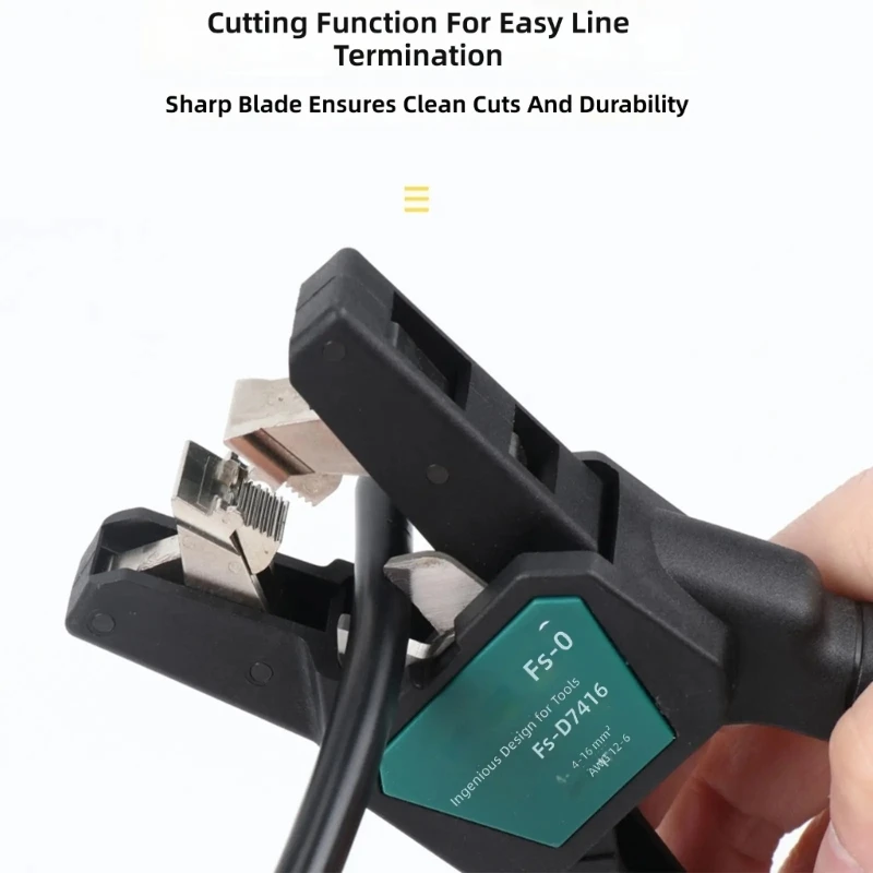 Automatic Cable Stripper with Cutter and Secure Grip for Home Wiring, Connection Work and Maintenance Service Daily M4YD
Automatic Cable Stripper with Cutter and Secure Grip for Home Wiring, Connection Work and Maintenance Service Daily M4YD