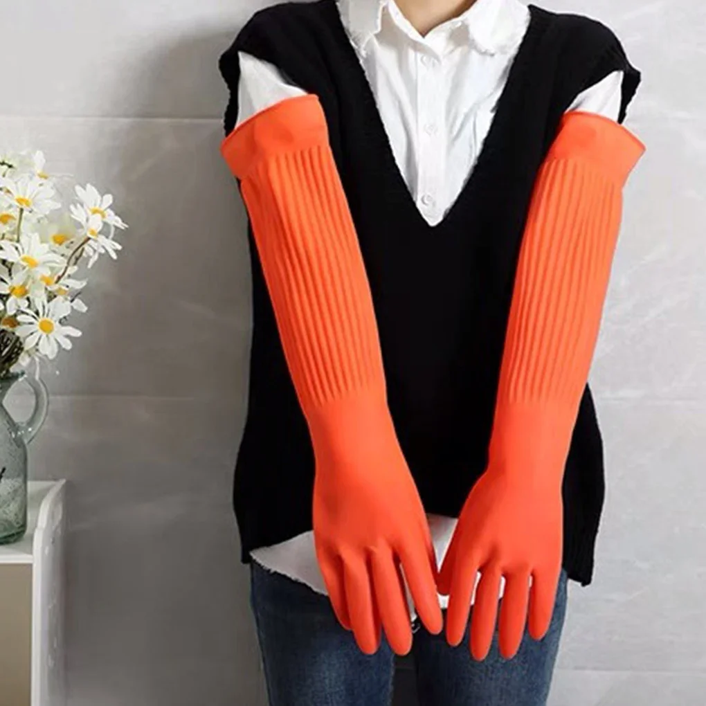 45CM Waterproof Household Gloves Warm Dishwashing Glove Water Dust Stop Cleaning Long Rubber Gloves Housework Kitchen Tools
45CM Waterproof Household Gloves Warm Dishwashing Glove Water Dust Stop Cleaning Long Rubber Gloves Housework Kitchen Tools