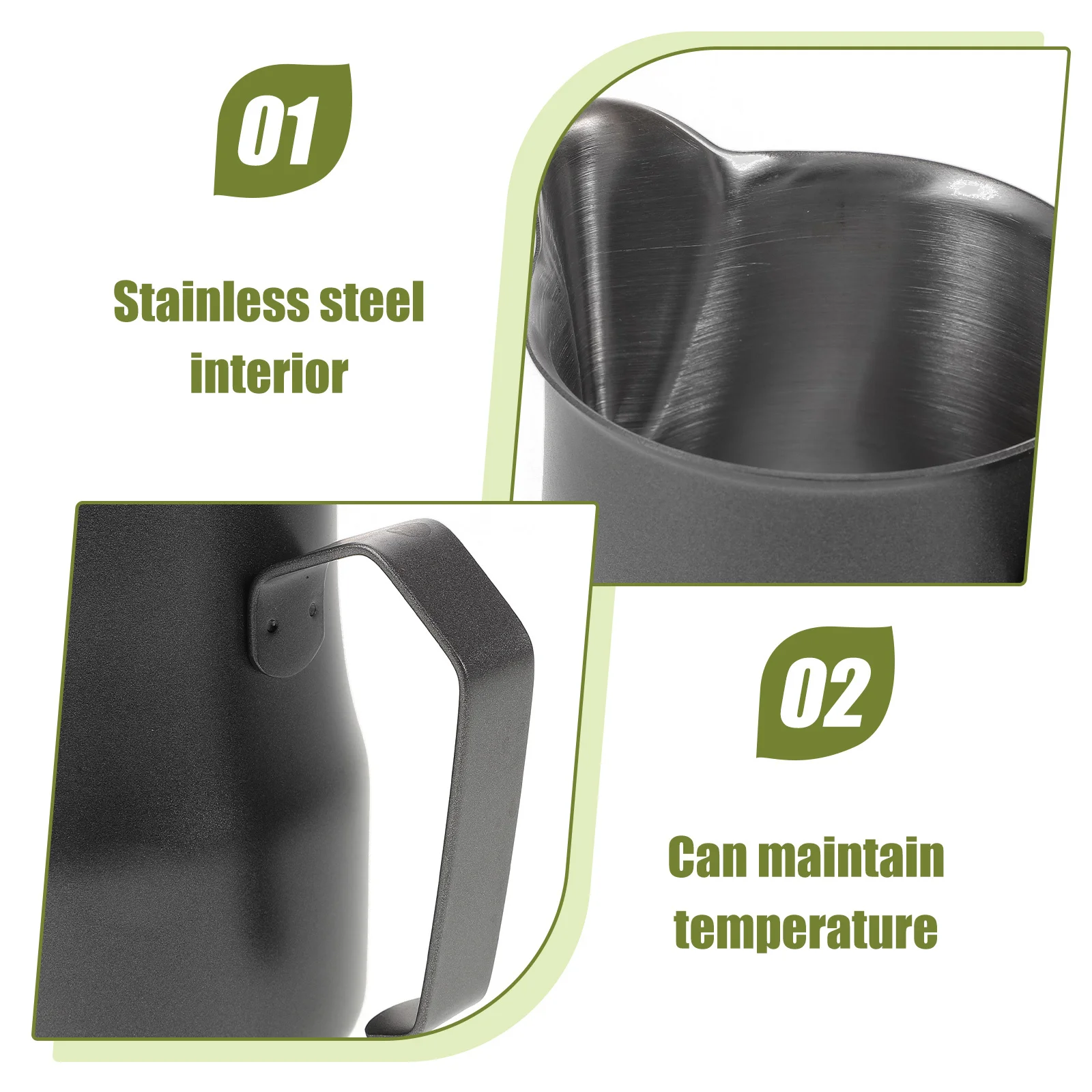 Stainless Steel Coffee Frothing Pitcher Milk Frother Cup Metal Milk Pitcher for Espresso Machine Coffee Steaming Jug Latte Art
Stainless Steel Coffee Frothing Pitcher Milk Frother Cup Metal Milk Pitcher for Espresso Machine Coffee Steaming Jug Latte Art