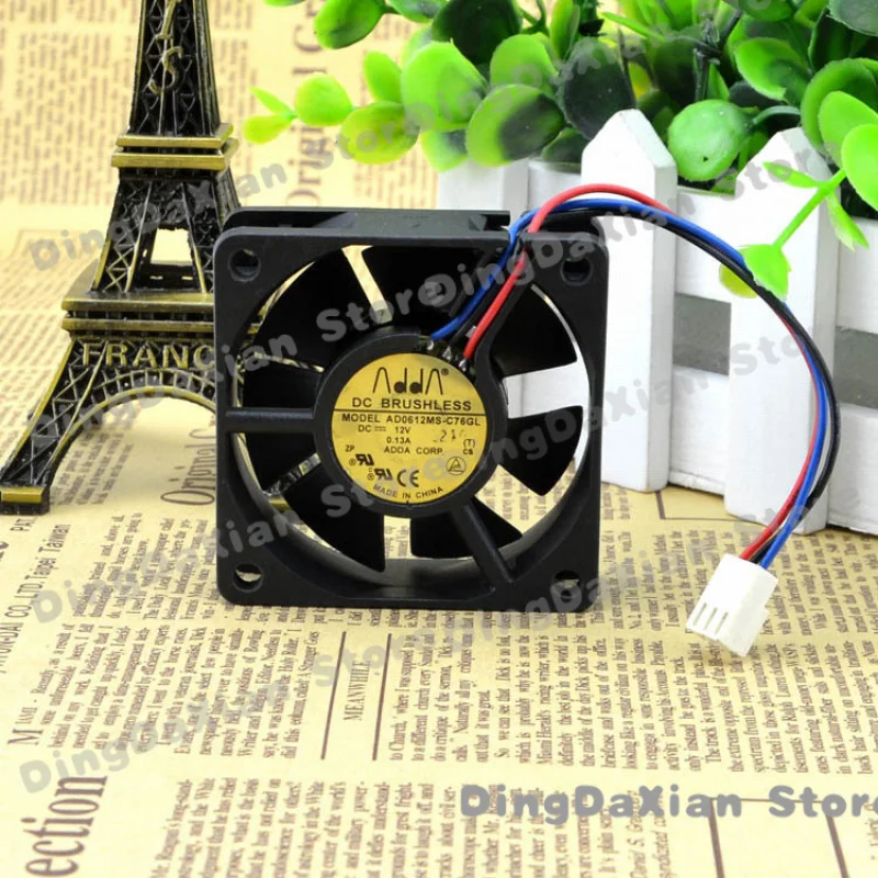 D For ADDA AD0612MS-C76GL DC 12V 0.13A 3Pin 60x60x20mm Silent Case Cooling Fan
D For ADDA AD0612MS-C76GL DC 12V 0.13A 3Pin 60x60x20mm Silent Case Cooling Fan