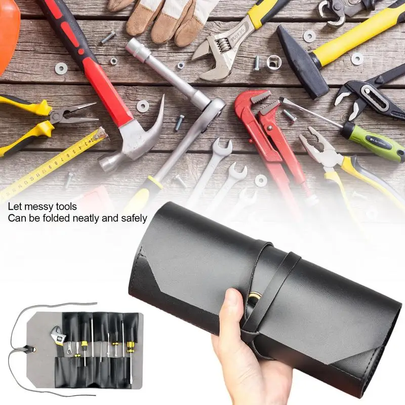 1PC Multi Pocket Leather Car Repair Kit Bag Screwdriver Plier Wrench Roll Repairing Tool Multifunction Storage Bags High Quality
1PC Multi Pocket Leather Car Repair Kit Bag Screwdriver Plier Wrench Roll Repairing Tool Multifunction Storage Bags High Quality