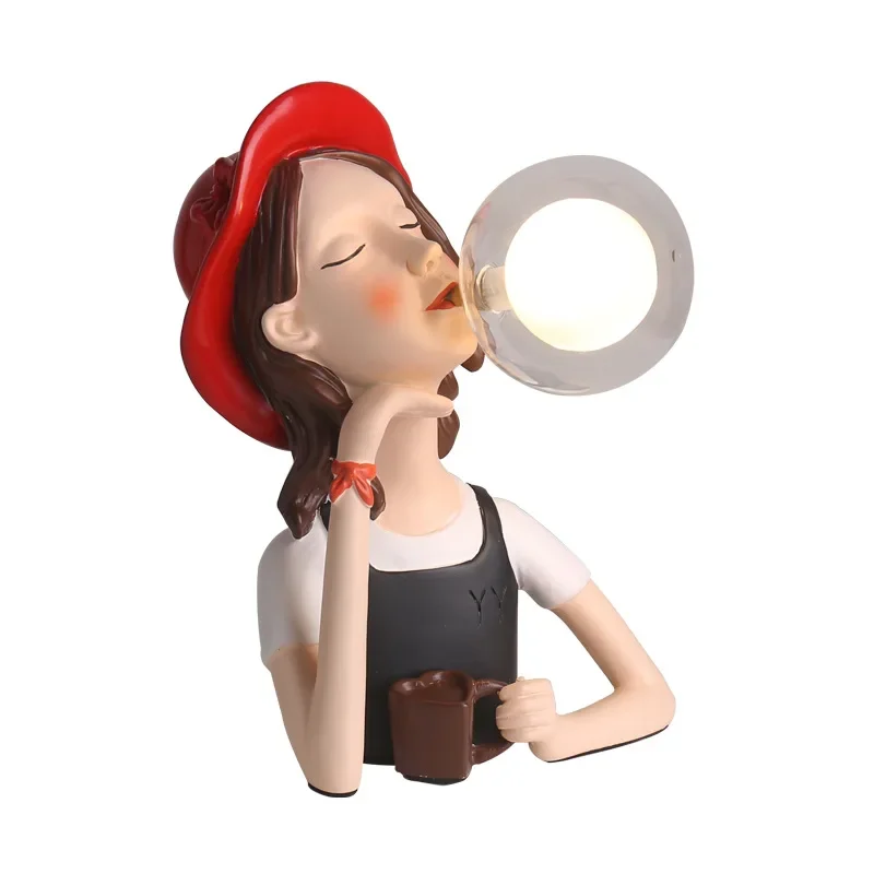 Vase table lamp, painted bedroom headboard ornament, resin night light decoration table lamp for girls
Vase table lamp, painted bedroom headboard ornament, resin night light decoration table lamp for girls