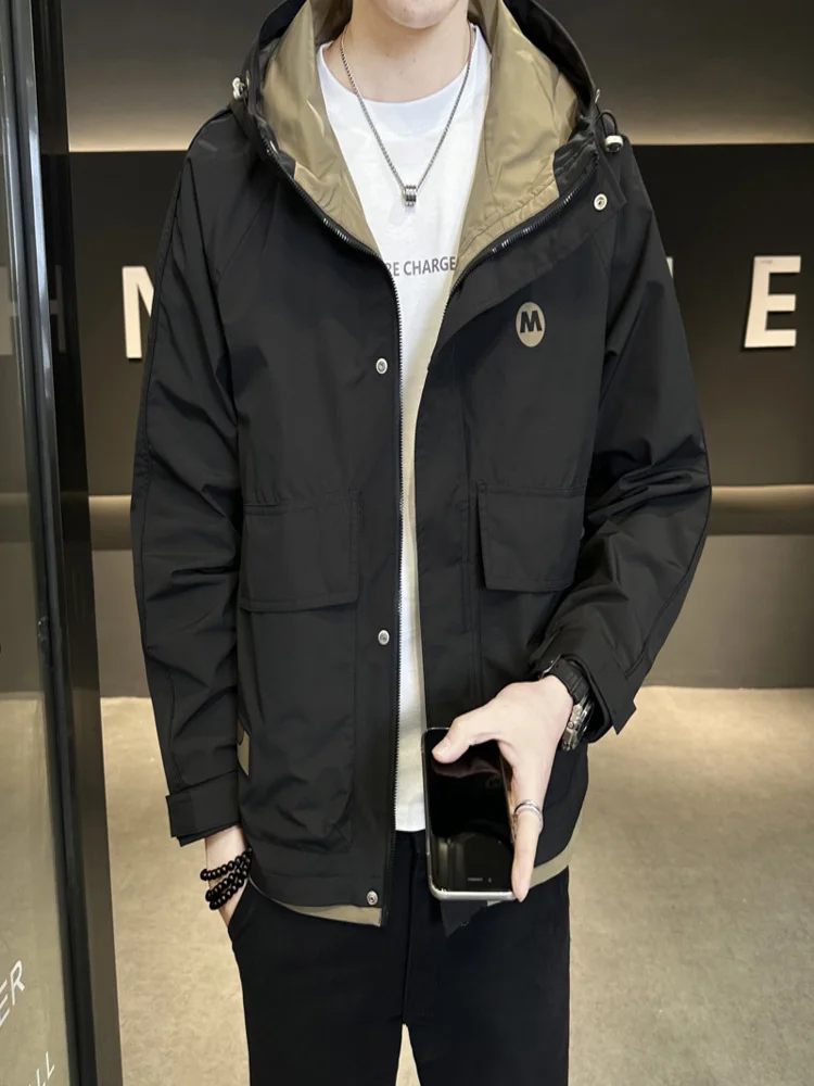 2024 Spring New Hooded Jacket Men's Korean Edition Trendy Casual Versatile Fashion Rush Coat mens jacket
2024 Spring New Hooded Jacket Men's Korean Edition Trendy Casual Versatile Fashion Rush Coat mens jacket