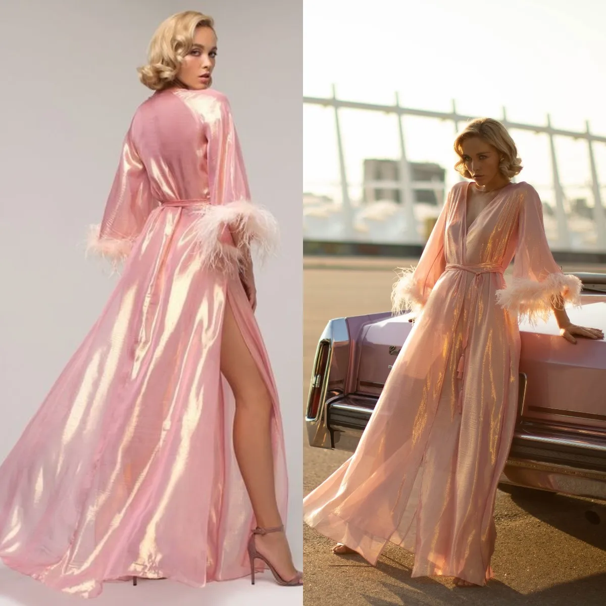 2022 High Quality Prom Dresses Feathers Edge Loose Long Sleeve Photoshoot Gowns Robes Sexy Evening Dress
2022 High Quality Prom Dresses Feathers Edge Loose Long Sleeve Photoshoot Gowns Robes Sexy Evening Dress