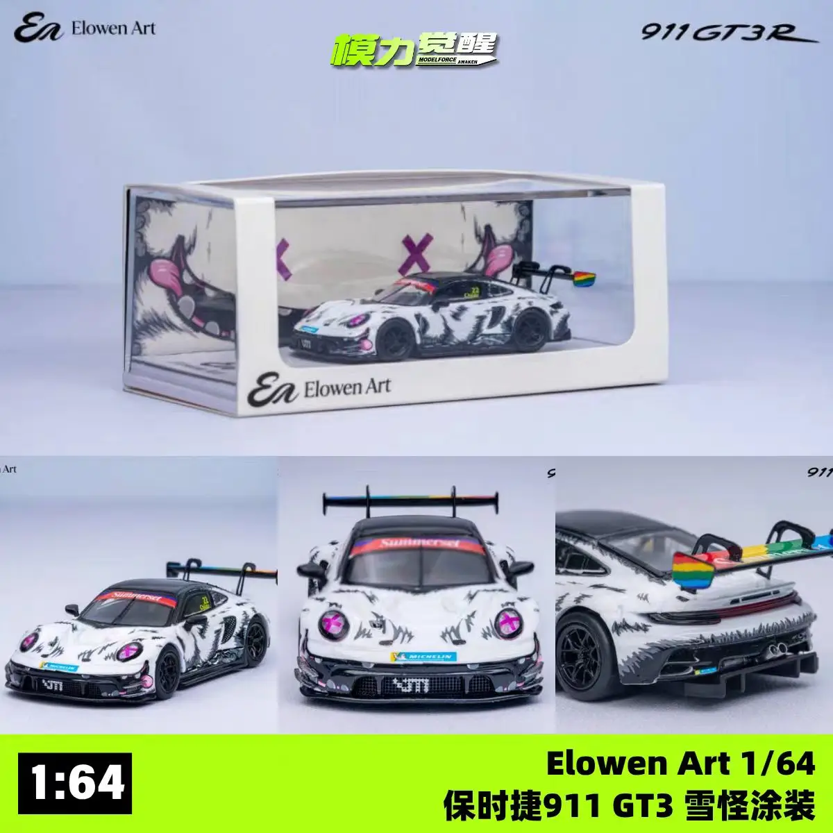 Elowen Art 1/64 Porsche 911 GT3R Snow Monster Paint Alloy Car Model Collectible Ornament Gift
Elowen Art 1/64 Porsche 911 GT3R Snow Monster Paint Alloy Car Model Collectible Ornament Gift