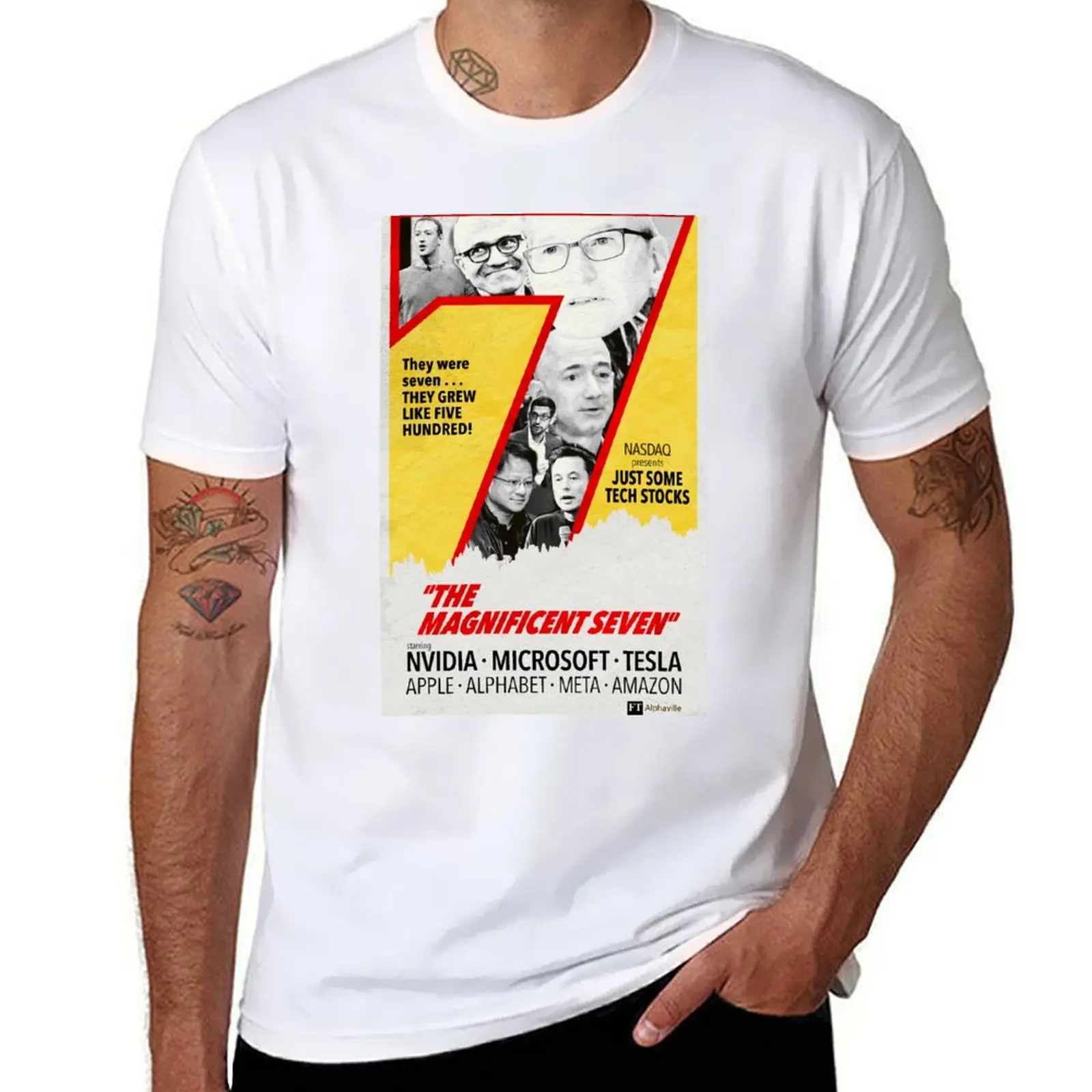 The Magnificent Seven (Stocks) T-Shirt man t shirts cotton man t shirts for men casual T-Shirt
The Magnificent Seven (Stocks) T-Shirt man t shirts cotton man t shirts for men casual T-Shirt