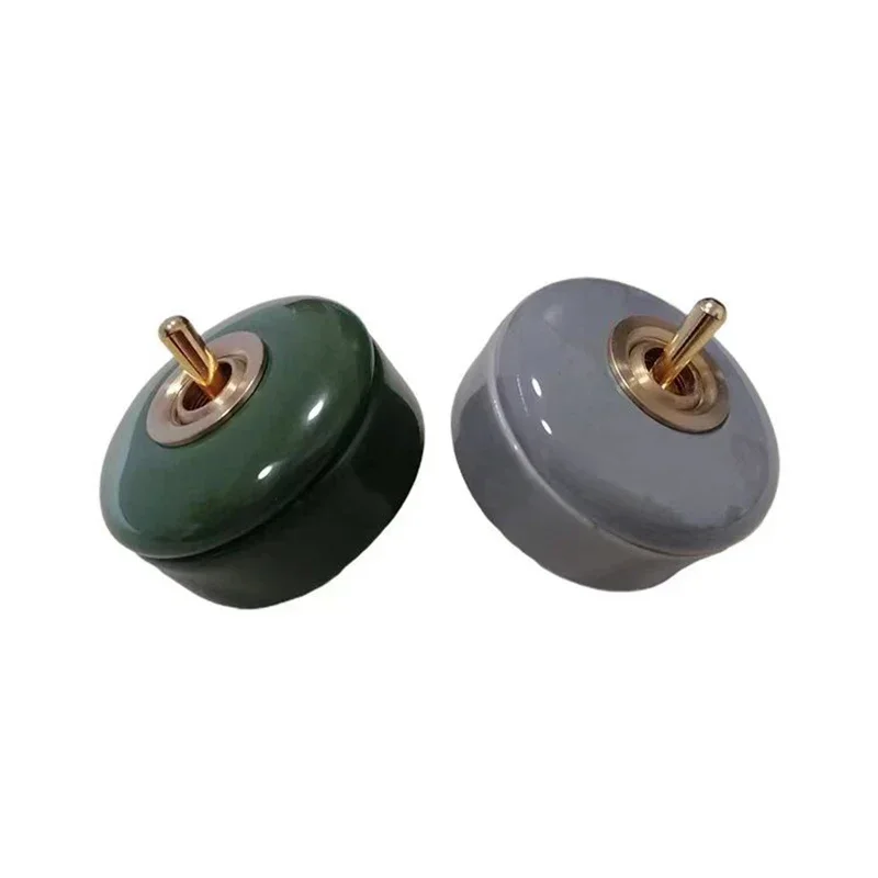Eu Ceramic Switch Socket Surface Mounted DIY Copper Rod Wall Light Toggle Switch Board Standard 110-250v
Eu Ceramic Switch Socket Surface Mounted DIY Copper Rod Wall Light Toggle Switch Board Standard 110-250v
