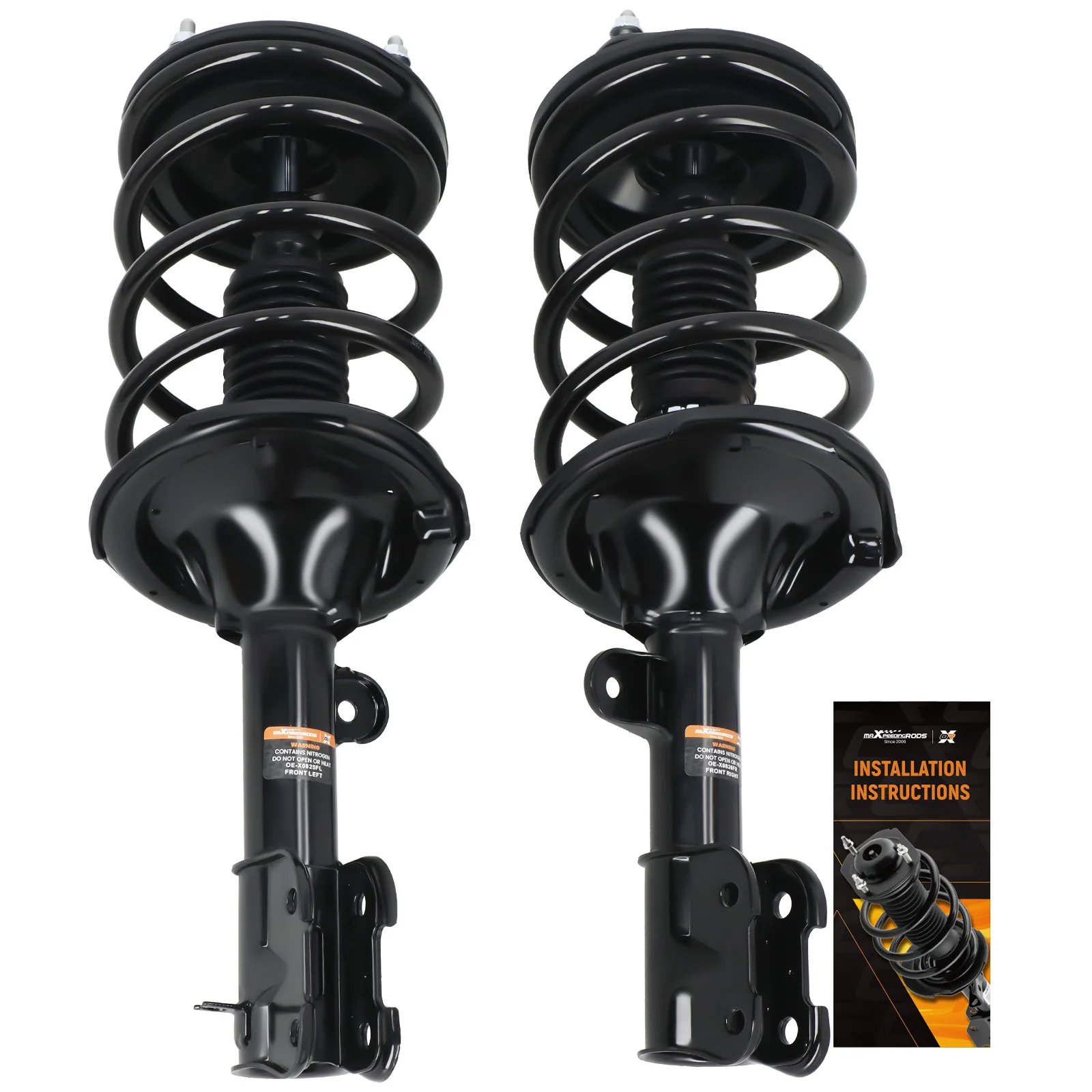 MaXpeedingrods 2pcs Front Struts Assembly with Spring Shock Absorber for Hyundai Santa Fe 2007-2009 STREET Use Shocks
MaXpeedingrods 2pcs Front Struts Assembly with Spring Shock Absorber for Hyundai Santa Fe 2007-2009 STREET Use Shocks