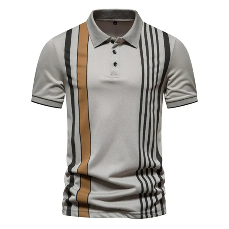 Fashion Striped Print Polo Shirt For Men Summer Hot Sale Lapel Short Sleeve Blouse Comfortable Trend Streetwear Daily Loose Tops
Fashion Striped Print Polo Shirt For Men Summer Hot Sale Lapel Short Sleeve Blouse Comfortable Trend Streetwear Daily Loose Tops
