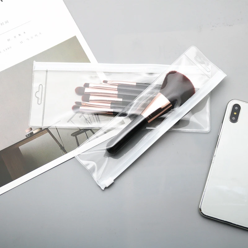 50pcs Transparent Pen Bag With Zipper Portable PVC Waterproof Pencil Bag Makeup Brush Storage Supplies
50pcs Transparent Pen Bag With Zipper Portable PVC Waterproof Pencil Bag Makeup Brush Storage Supplies