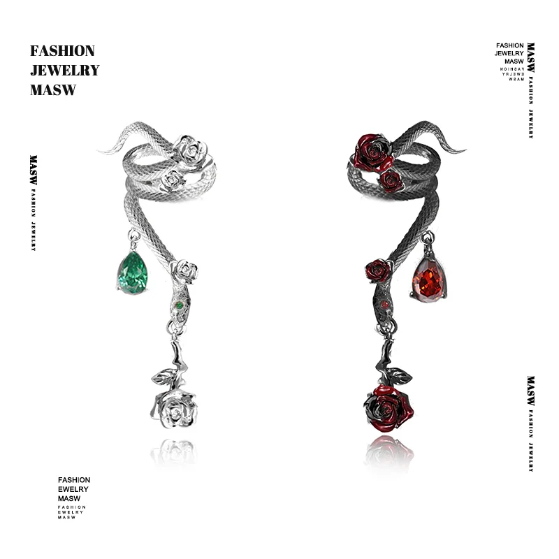 MASW Original Design Elegant Temperament Snake Chan Clip With Stud Earrings For Women Party Gifts Fashion Jewelry 2025 New
MASW Original Design Elegant Temperament Snake Chan Clip With Stud Earrings For Women Party Gifts Fashion Jewelry 2025 New