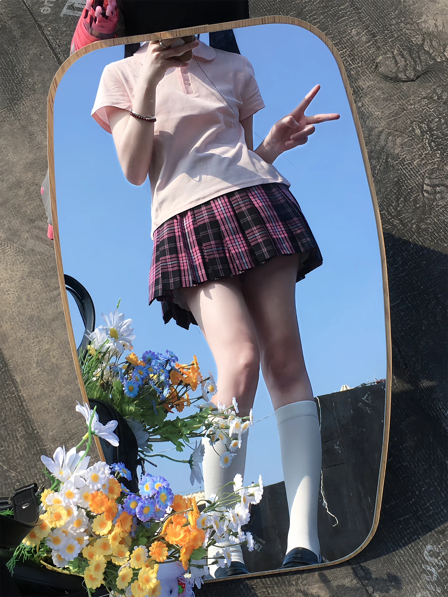 Tokyo Annual Record JK Uniform Skirt Pink Pleated Summer Skirt Slimming Style High Waist Polyester Fiber Standard Fit
Tokyo Annual Record JK Uniform Skirt Pink Pleated Summer Skirt Slimming Style High Waist Polyester Fiber Standard Fit