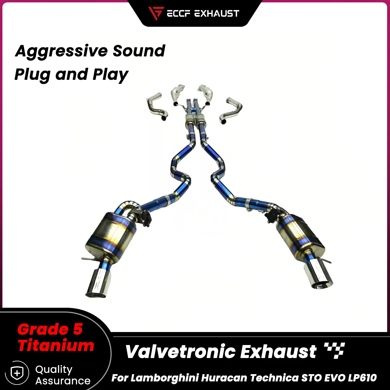 ECCF Titanium Valved Catback full set Exhaust With Downpipe & front pipe for Land Rover Range Rover Aggressive Exhaust Sound
ECCF Titanium Valved Catback full set Exhaust With Downpipe & front pipe for Land Rover Range Rover Aggressive Exhaust Sound