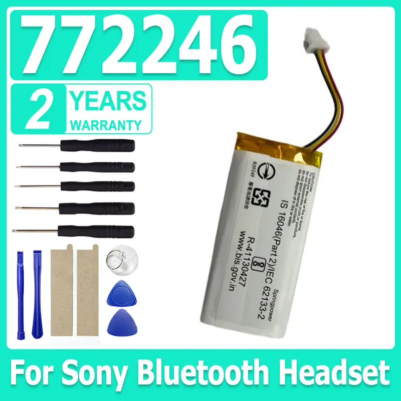New 772246 Replacement Battery for Sony Bluetooth Headset Audio Battery 3.7V 950mAh + Free Tools
New 772246 Replacement Battery for Sony Bluetooth Headset Audio Battery 3.7V 950mAh + Free Tools