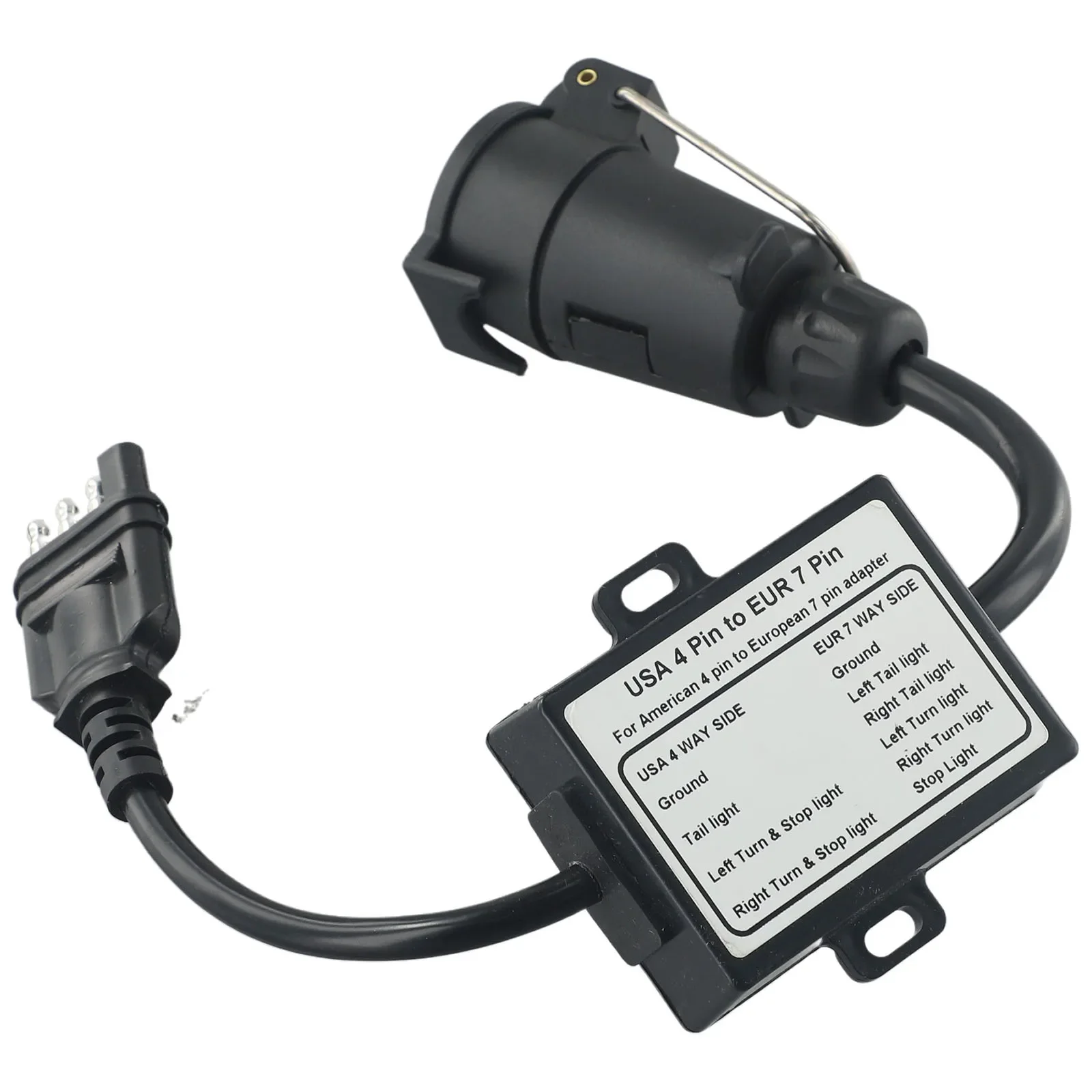 1 Pcs Trailer Light Converter USA 4-Pin Flat Plug To European7-Pin Connector 4 To 7 Trailer Light Converter
1 Pcs Trailer Light Converter USA 4-Pin Flat Plug To European7-Pin Connector 4 To 7 Trailer Light Converter