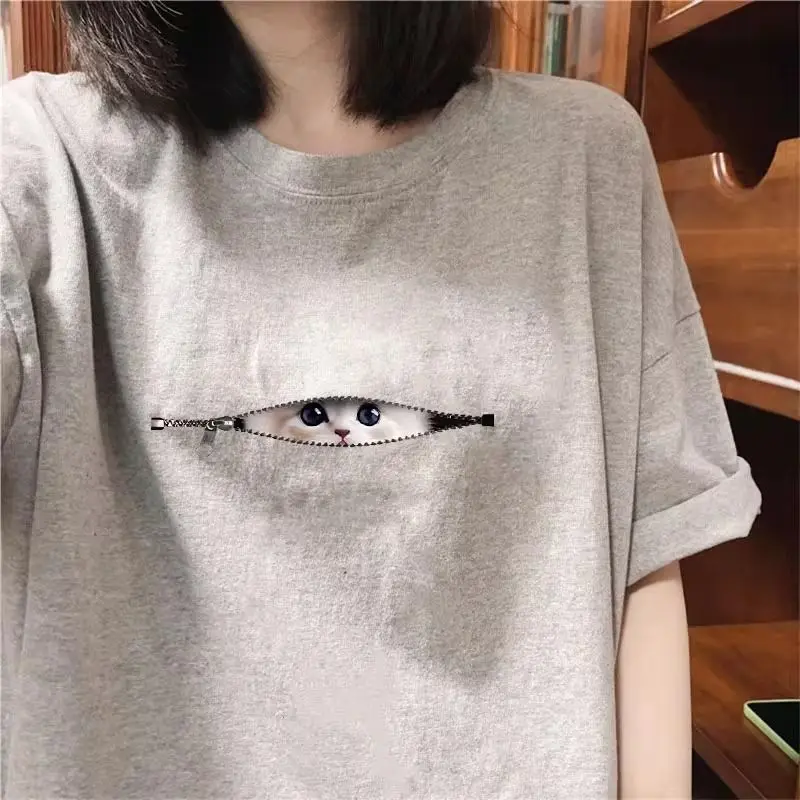 Large Size Women's Clothing Pure Cotton High Street Short Sleeve T-shirt for Women Summer Loose Slimming Personality Printed Top
Large Size Women's Clothing Pure Cotton High Street Short Sleeve T-shirt for Women Summer Loose Slimming Personality Printed Top