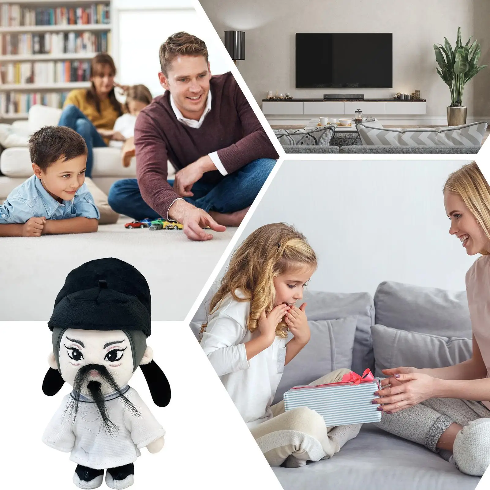 Cartoon Stuffed Toys Portable Stuffed Character Doll Li Bai Poet Plush Dolls for Family Friends Boys Girls Nursery Home School
Cartoon Stuffed Toys Portable Stuffed Character Doll Li Bai Poet Plush Dolls for Family Friends Boys Girls Nursery Home School