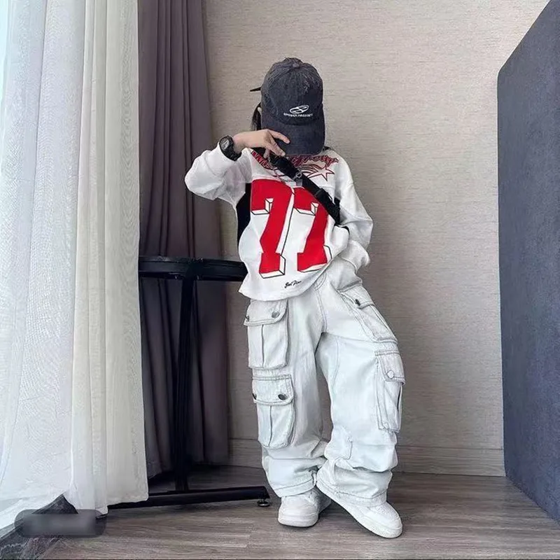 2-15 Years Girls' Set Spring and Autumn New Style Handsome Children's Casual Loose Hoodie+Jeans Two Piece Set 90-170CM
2-15 Years Girls' Set Spring and Autumn New Style Handsome Children's Casual Loose Hoodie+Jeans Two Piece Set 90-170CM