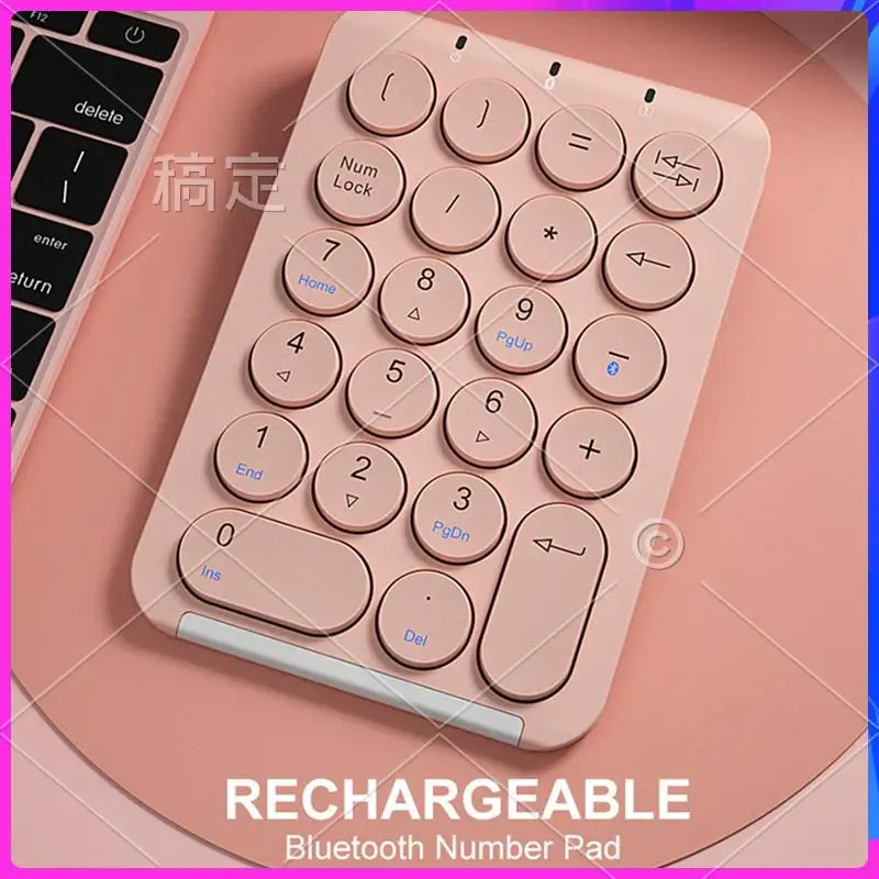 AP-Wireless Number Pad Bluetooth Numeric Keypad Round Keycaps Numpad 22 Keys Rechargeable Number Keyboard
AP-Wireless Number Pad Bluetooth Numeric Keypad Round Keycaps Numpad 22 Keys Rechargeable Number Keyboard