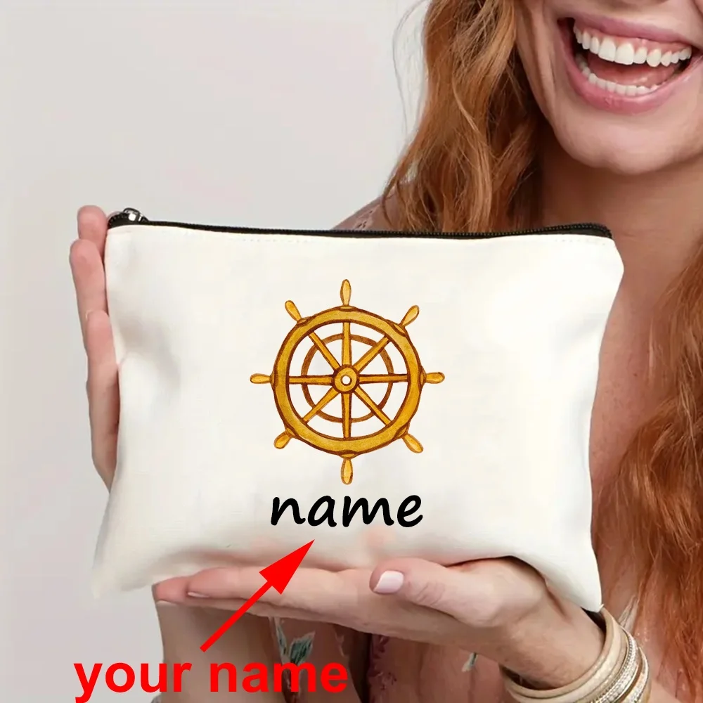 Personalized Art Font Name, Nautical Enthusiast Storage Bag Cartoon Ship Rudder Anchor Lighthouse Pattern Printing Storage Bag
Personalized Art Font Name, Nautical Enthusiast Storage Bag Cartoon Ship Rudder Anchor Lighthouse Pattern Printing Storage Bag