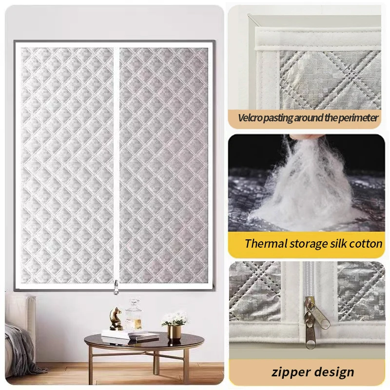 Zipper,Windproof warm curtains, winter,bedroom,insulation film,cold proof sealed window film,door,screen window,Light blocking
Zipper,Windproof warm curtains, winter,bedroom,insulation film,cold proof sealed window film,door,screen window,Light blocking