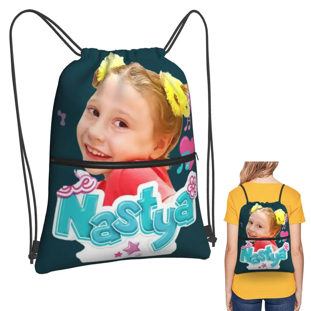 Like Nastya Backpacks Portable Drawstring Bags Sports Bag Book Bags for Man Woman Students
Like Nastya Backpacks Portable Drawstring Bags Sports Bag Book Bags for Man Woman Students
