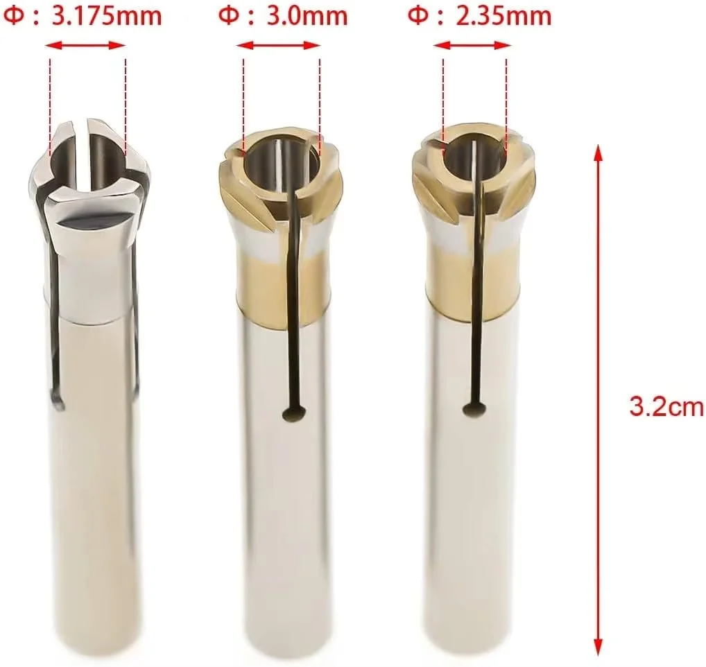 Marathon Strong Copper Collet Chucks Electric Nail Drill Press Handpiece 2.35mm 3.0mm Replacement Accessories Compatible
Marathon Strong Copper Collet Chucks Electric Nail Drill Press Handpiece 2.35mm 3.0mm Replacement Accessories Compatible