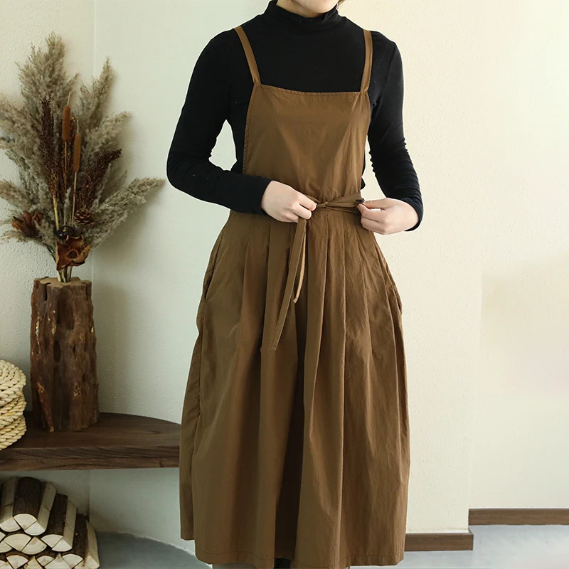 Soft Lightweight Waterproof Apron with Pockets Oil-proof Pleated Women's Kitchen Apron Long Work Pinafore for Salon Coffee Shop
Soft Lightweight Waterproof Apron with Pockets Oil-proof Pleated Women's Kitchen Apron Long Work Pinafore for Salon Coffee Shop