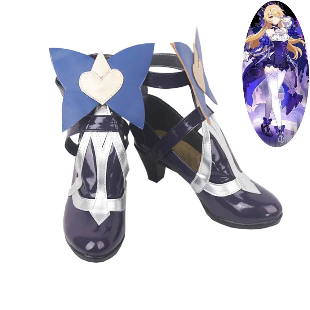 Genshin Impact Fischel Silhouettes of the Night Shoes Cosplay Women Boots Silver Ver
Genshin Impact Fischel Silhouettes of the Night Shoes Cosplay Women Boots Silver Ver