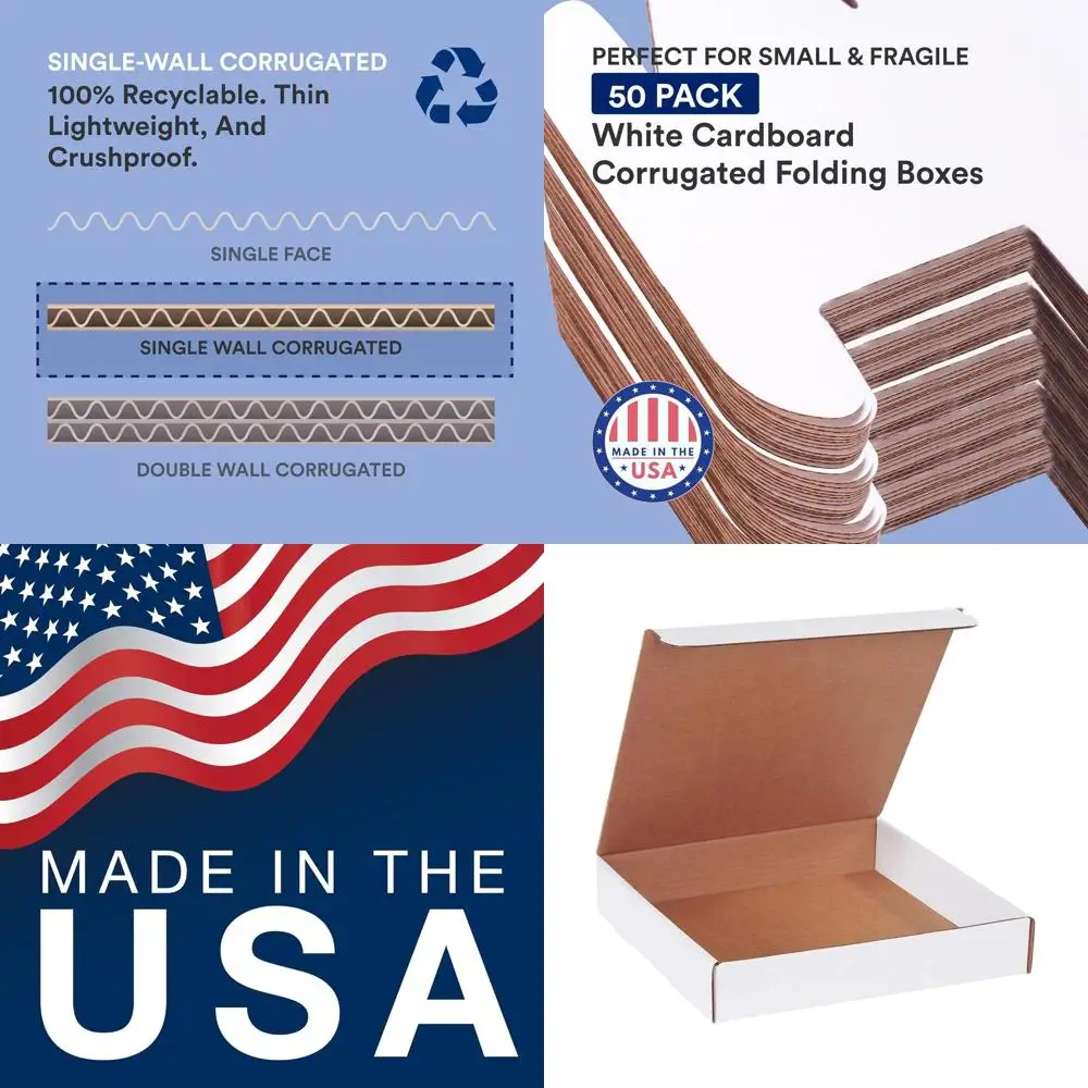 Medium 50-Pack 11x11x2 Cardboard Moving Boxes for Packing and Storage
Medium 50-Pack 11x11x2 Cardboard Moving Boxes for Packing and Storage