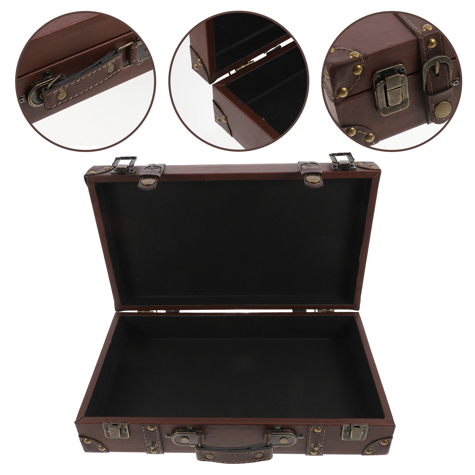 Vintage Suitcase Retro Luggage Decorative Storage Trunk Travel Bag Light Brown Large Capacity Comfort Handle for Home
Vintage Suitcase Retro Luggage Decorative Storage Trunk Travel Bag Light Brown Large Capacity Comfort Handle for Home