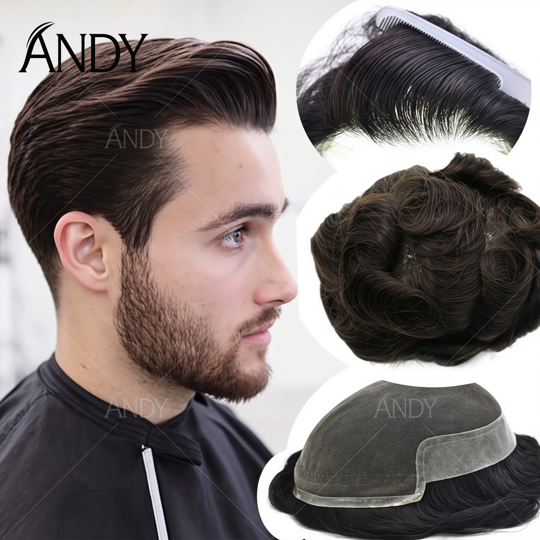 Male Swiss Lace Toupee European Human Hair Natural Hair Replacement System Invisible Hairline Breathable Lace Unit Durable
Male Swiss Lace Toupee European Human Hair Natural Hair Replacement System Invisible Hairline Breathable Lace Unit Durable