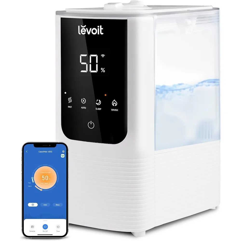 for Bedroom Home, Smart Warm and Cool Mist Air Humidifier for Large Room, Auto Customized Humidity
for Bedroom Home, Smart Warm and Cool Mist Air Humidifier for Large Room, Auto Customized Humidity