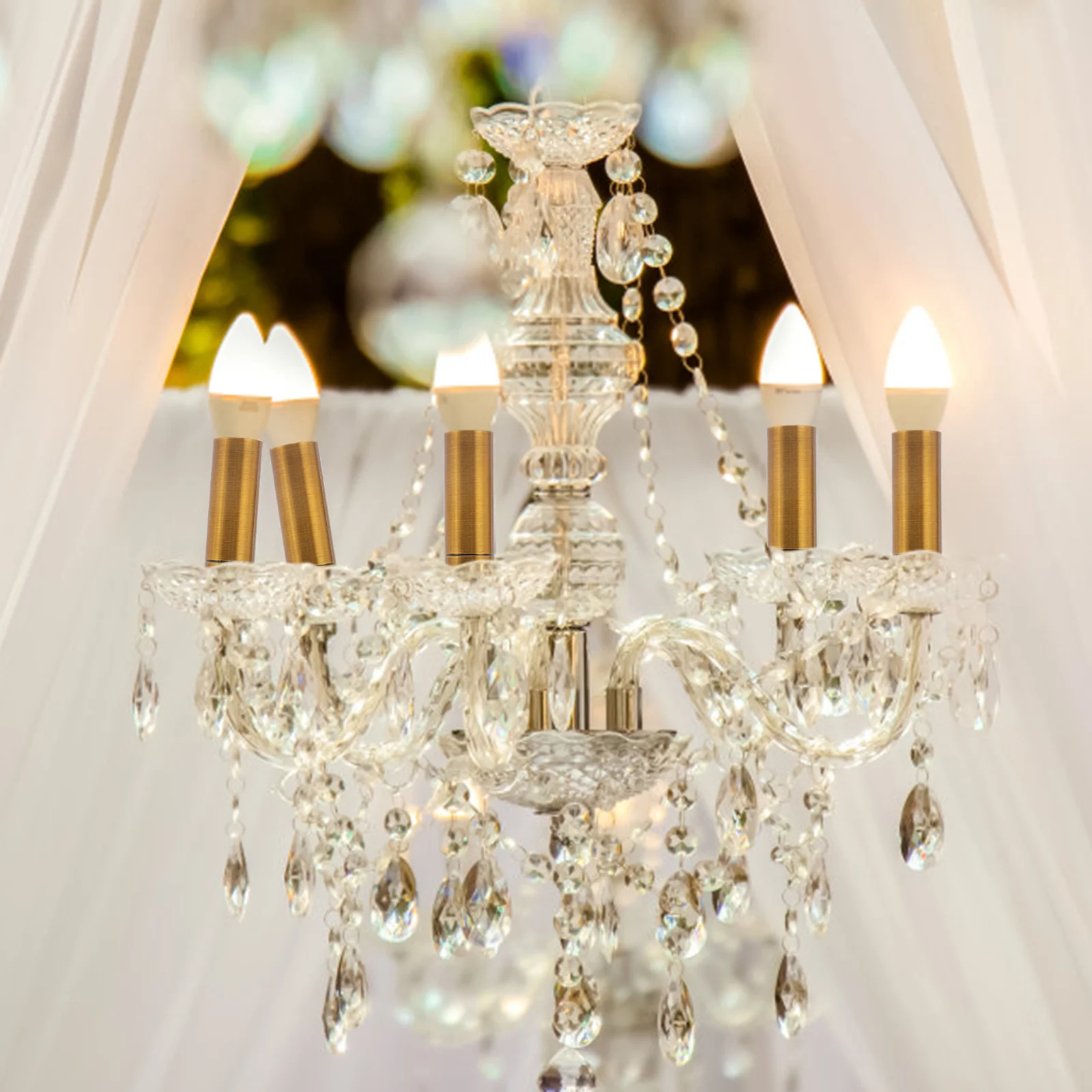 2Pcs Chandelier Light Base Sleeve Iron Golden Cover Small Portable Replacement Candelabra Base Lamp Holder Tube
2Pcs Chandelier Light Base Sleeve Iron Golden Cover Small Portable Replacement Candelabra Base Lamp Holder Tube