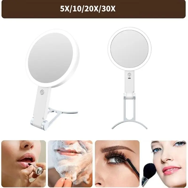 Folding LED Makeup Mirror Double Sided Desktop Cosmetic Mirror Gift for Women KXRE
Folding LED Makeup Mirror Double Sided Desktop Cosmetic Mirror Gift for Women KXRE