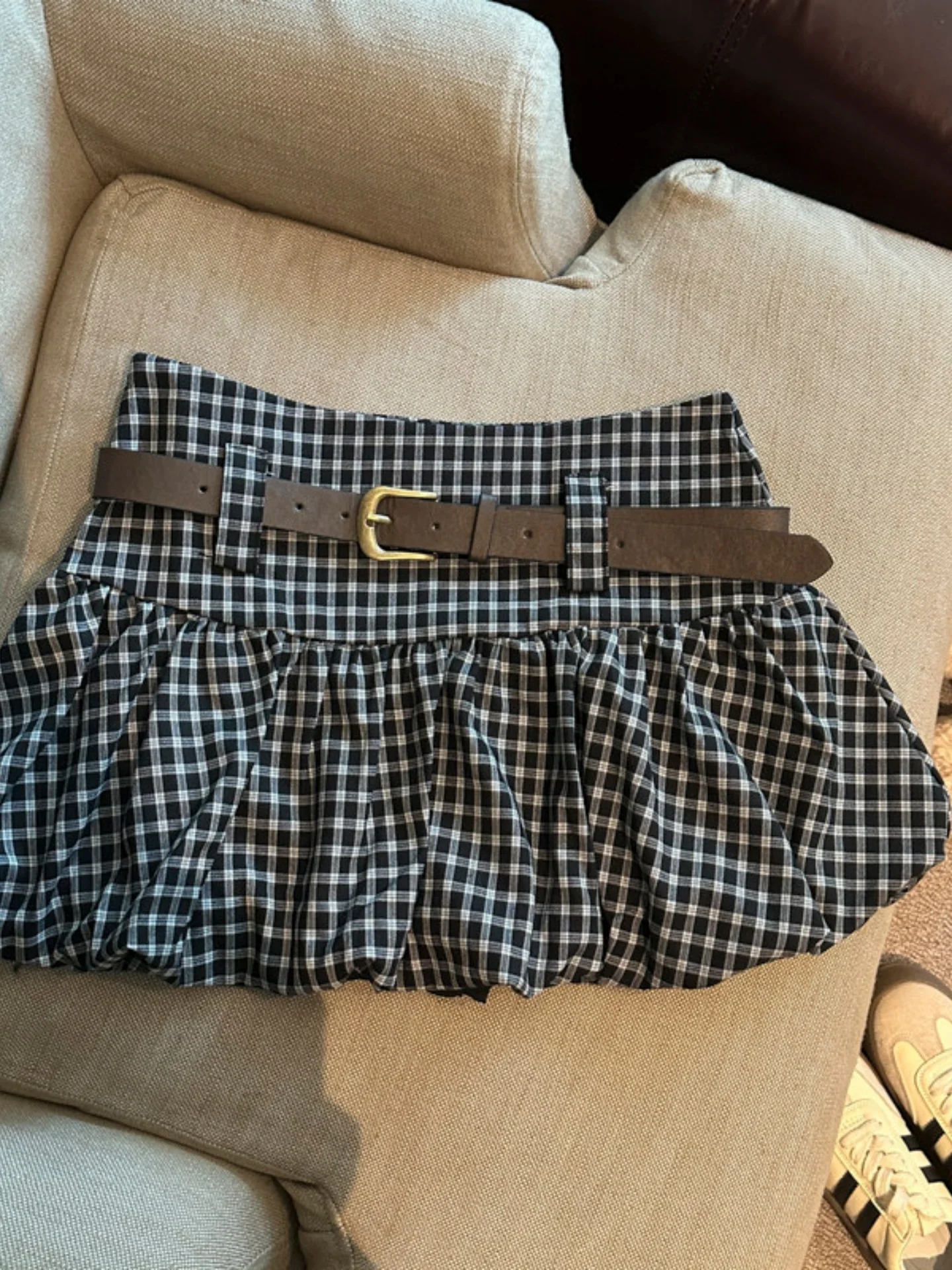 Retro Plaid A-Line Bloomer Skirt Women's plus Size Summer High Waist Hip Concealing Short Skirt Anti-Light Sweet Anti-Aging M...
Retro Plaid A-Line Bloomer Skirt Women's plus Size Summer High Waist Hip Concealing Short Skirt Anti-Light Sweet Anti-Aging M...