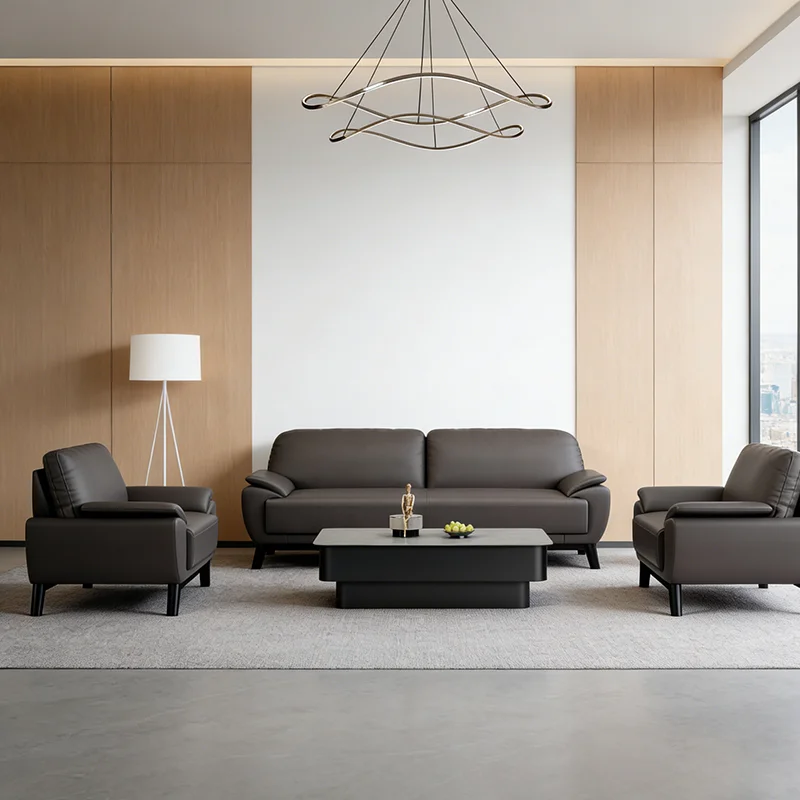 Luxury Modern Leather Office Sofa Business Office Home Living Room Sofa Set Office Boss Sofa Set
Luxury Modern Leather Office Sofa Business Office Home Living Room Sofa Set Office Boss Sofa Set