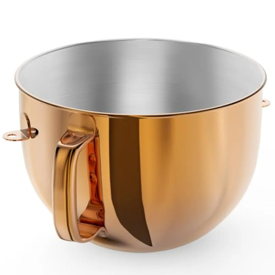 7QT Stainless Steel Mixer Bowl for Stand Mixers Kitchen Aid Mixing Bowl for 7QT Lift Mixer with Handle Copper
7QT Stainless Steel Mixer Bowl for Stand Mixers Kitchen Aid Mixing Bowl for 7QT Lift Mixer with Handle Copper