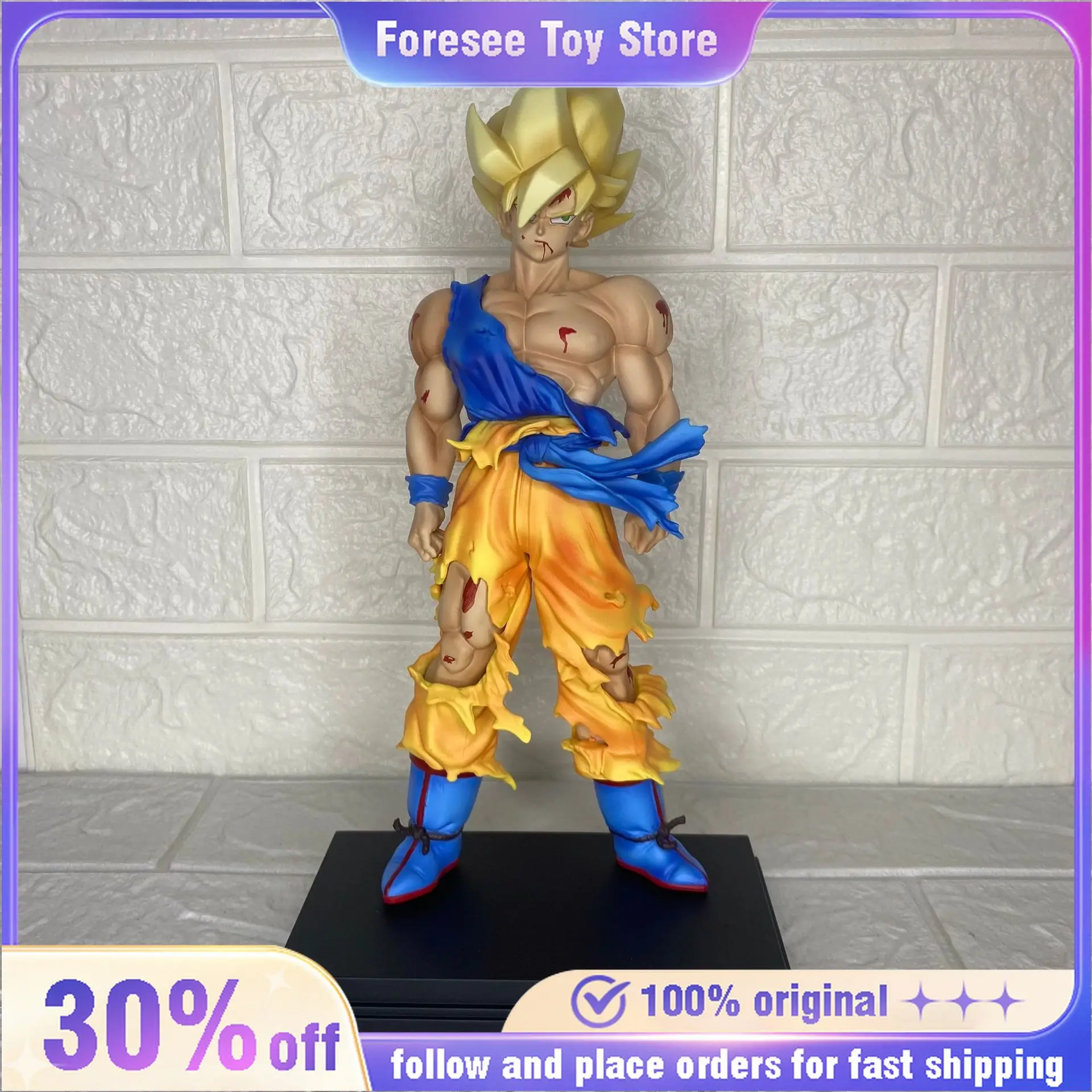 In Stock 29.5cm Anime Dragon Ball Son Goku Battle Loss Action Figures PVC GK Model Statue Desk Decor Toys Birthday Gifts for Kid
In Stock 29.5cm Anime Dragon Ball Son Goku Battle Loss Action Figures PVC GK Model Statue Desk Decor Toys Birthday Gifts for Kid