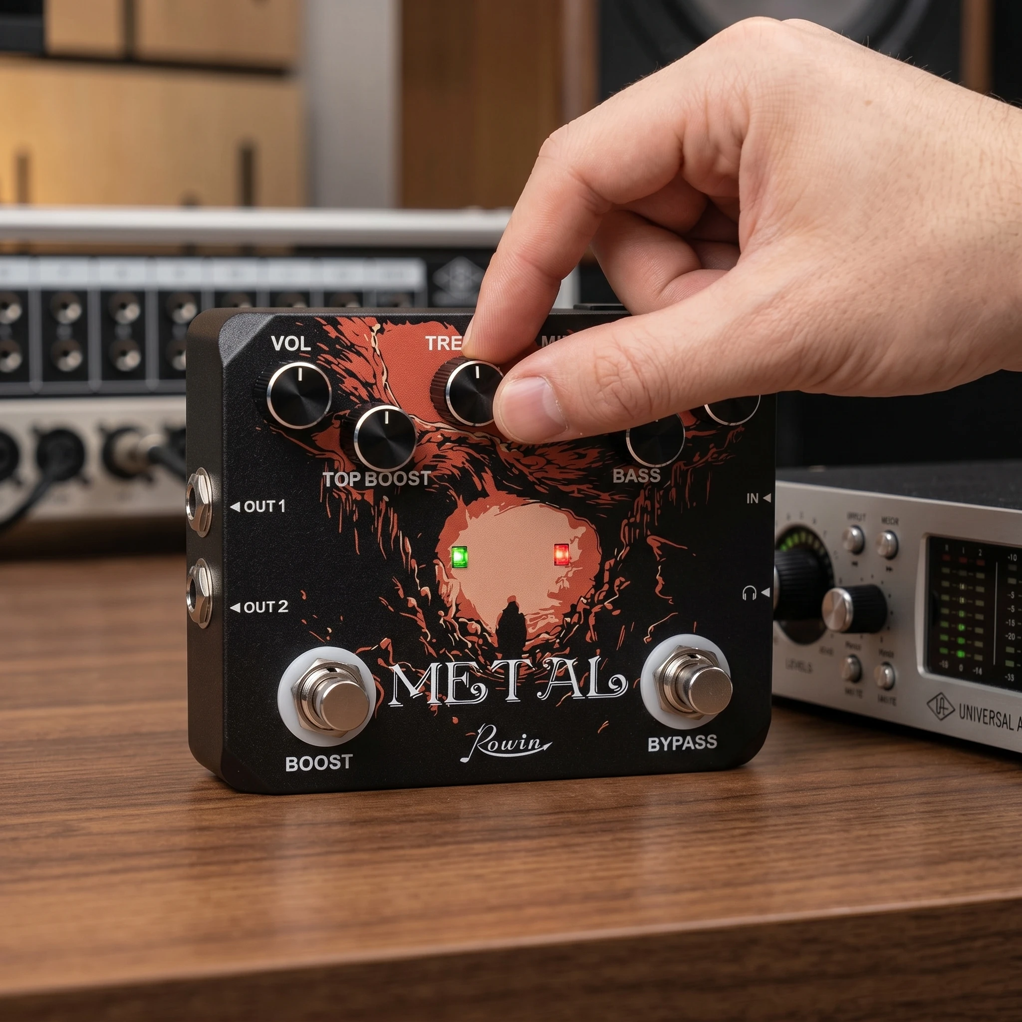Rowin LTL-03 Metal 2.0 Guitar Pedal, Traditional Metallic Super Distortion Sound True Bypass for Rock Solo Heavy Metal Player
Rowin LTL-03 Metal 2.0 Guitar Pedal, Traditional Metallic Super Distortion Sound True Bypass for Rock Solo Heavy Metal Player