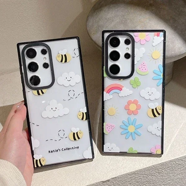 Honeybee Acrylic Black Border Case for Samsung Galaxy S22 S23 S24 S25 Ultra S23+ S24 Plus Protective Shell
Honeybee Acrylic Black Border Case for Samsung Galaxy S22 S23 S24 S25 Ultra S23+ S24 Plus Protective Shell