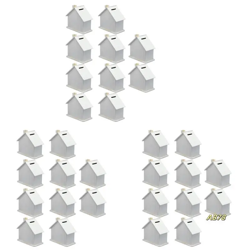 30X DIY Wooden Piggy Bank Children's House Piggy Bank Decoration Assembly Craft Kit Unfinished Blank Piggy Bank
30X DIY Wooden Piggy Bank Children's House Piggy Bank Decoration Assembly Craft Kit Unfinished Blank Piggy Bank